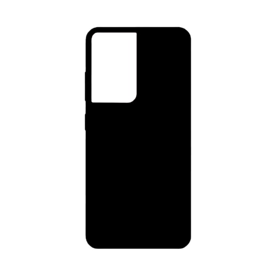 Capa de Silicone para Samsung Galaxy S21 Ultra Preto